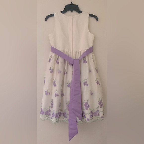 American Princess Formal Off-White Sleeveless A-Line Occasion Dress - Picture 4 of 6